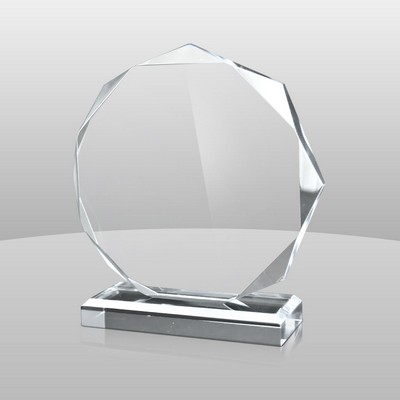 Clear Octagon Award I (7"x6 1/2"x2")