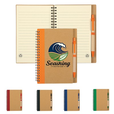Eco Friendly Notebook with Pen(5"X7")