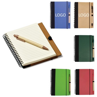 Eco-Friendly Hardcover Diary With Pen Included